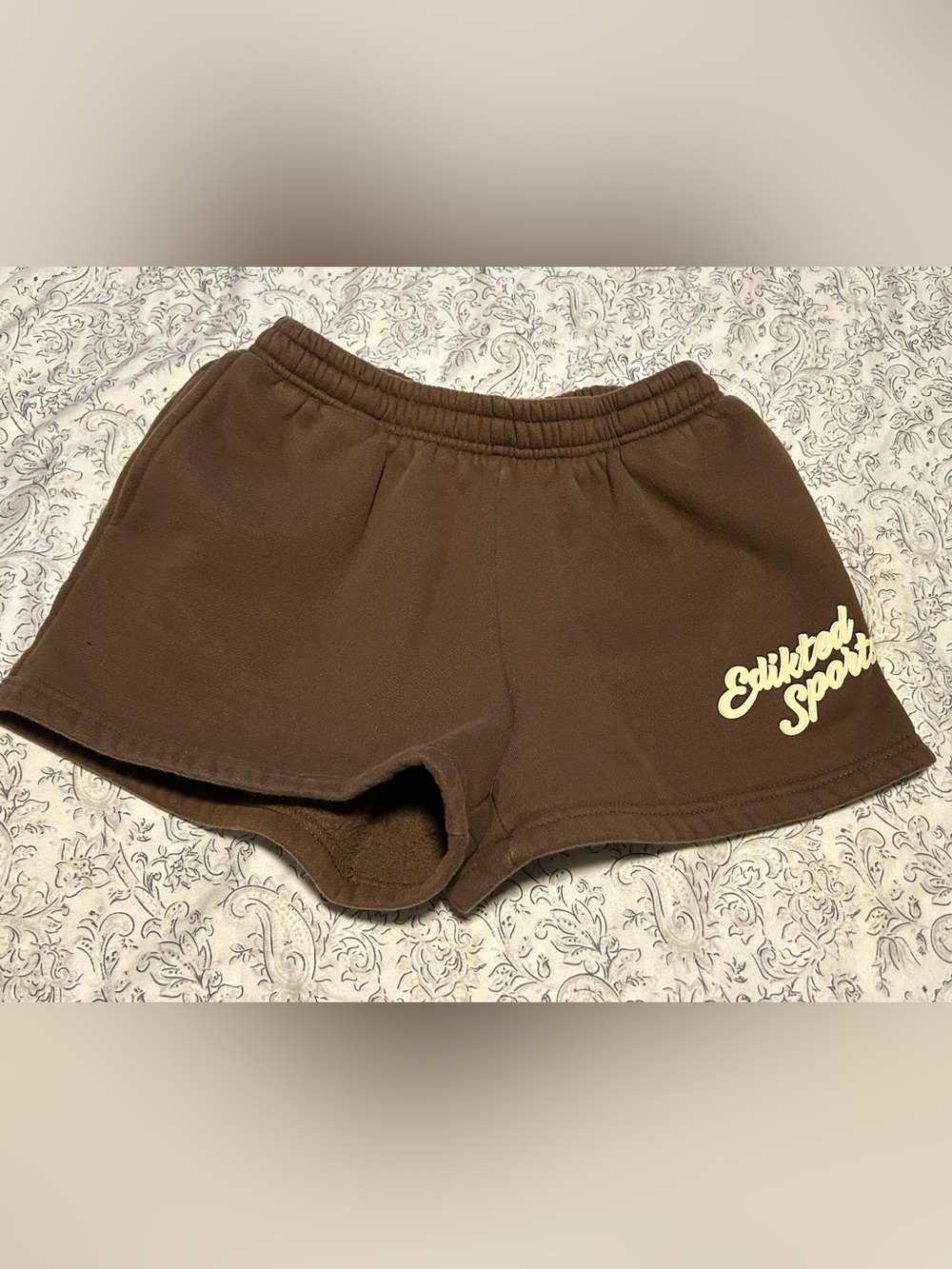 Brown Women's Fleece Edikted Lounge Shorts Size XS